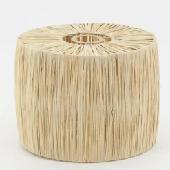 Abat-jour pour suspension en raphia naturel Kenya