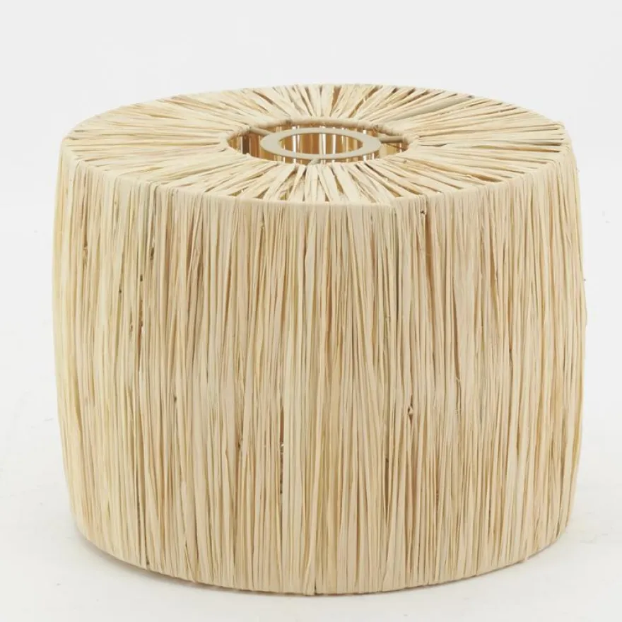 Abat-jour pour suspension en raphia naturel Kenya