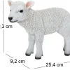 Agneau debout en résine 25 cm
