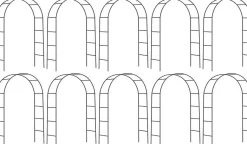 Arche déco en fer noir Atea (Lot de 10)