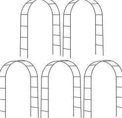 Arche déco en fer noir Atea (Lot de 5)