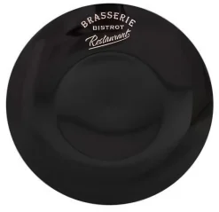 Assiette Brasserie bistrot 21,5 cm (Noir)