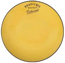Assiette Brasserie bistrot 21,5 cm (Jaune)