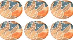 Assiette à dessert en grès Serena 21 cm (Lot de 6)