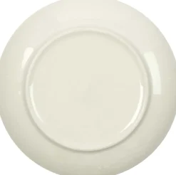 Assiette en porcelaine Cottage 20 cm (Lot de 6) (Blanc et gris)
