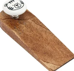 Bloc porte en bois de manguier Animaux (Chat)
