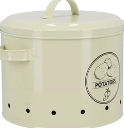 Boite de conservation en métal crème Garden (Pommes de terre)