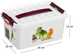 Boite Q-line motif animaux (6 litres)