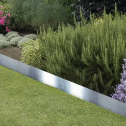Bordure de jardin en acier galvanisé (105 x 22 cm)