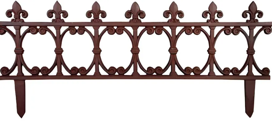 Bordure de jardin en fonte Fleur de lys