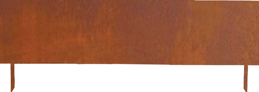 Bordure de jardin haute en acier corten
