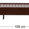 Bordure jardin haute en acier effet rouille (Volute)