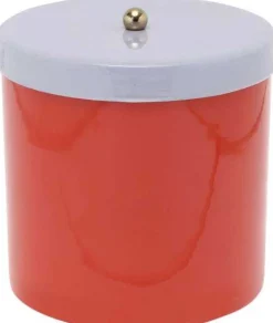 Boîte en métal Double Funky Retro (Rouge et violet)