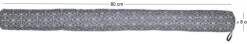 Boudin de porte avec illustrations 80 cm (Gris et blanc avec motifs)