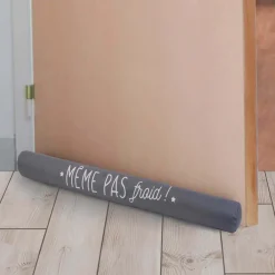 Boudin de porte à message 80 cm (Noir "En famille")