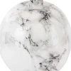 Bougeoir effet marbre 13 x 15 cm Marble (Blanc)