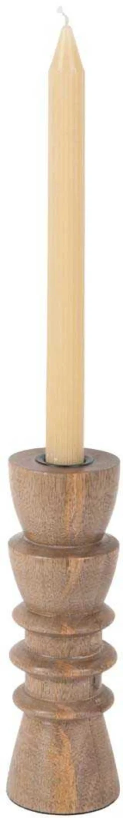 Bougeoir enbois de manguier Formado Medium (Naturel)