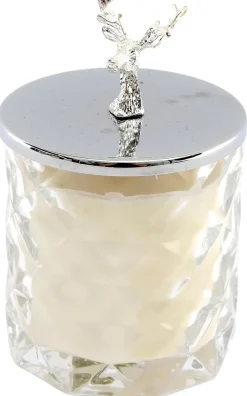 Bougie dans pot avec couvercle Renne 12 x 8 cm