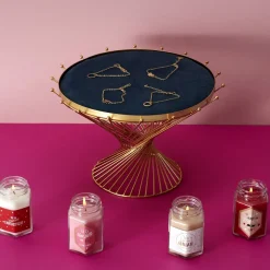 Bougie parfumée en bocal avec bijou surprise (Fleur de printemps)