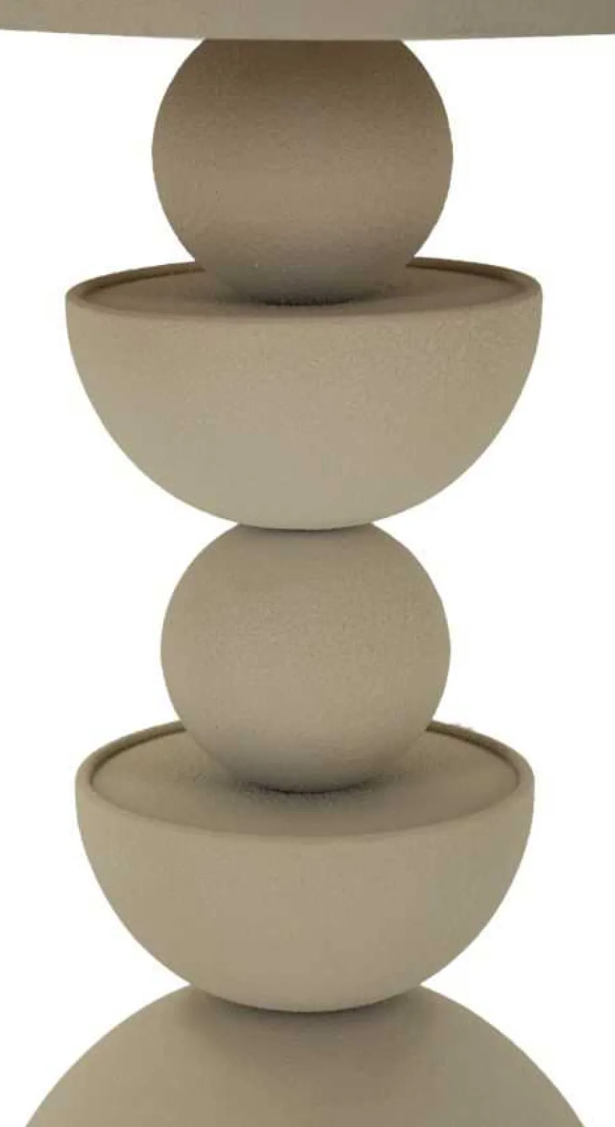 Bout de canapé avec plateau miroir Dune (45 x 49,5 cm)