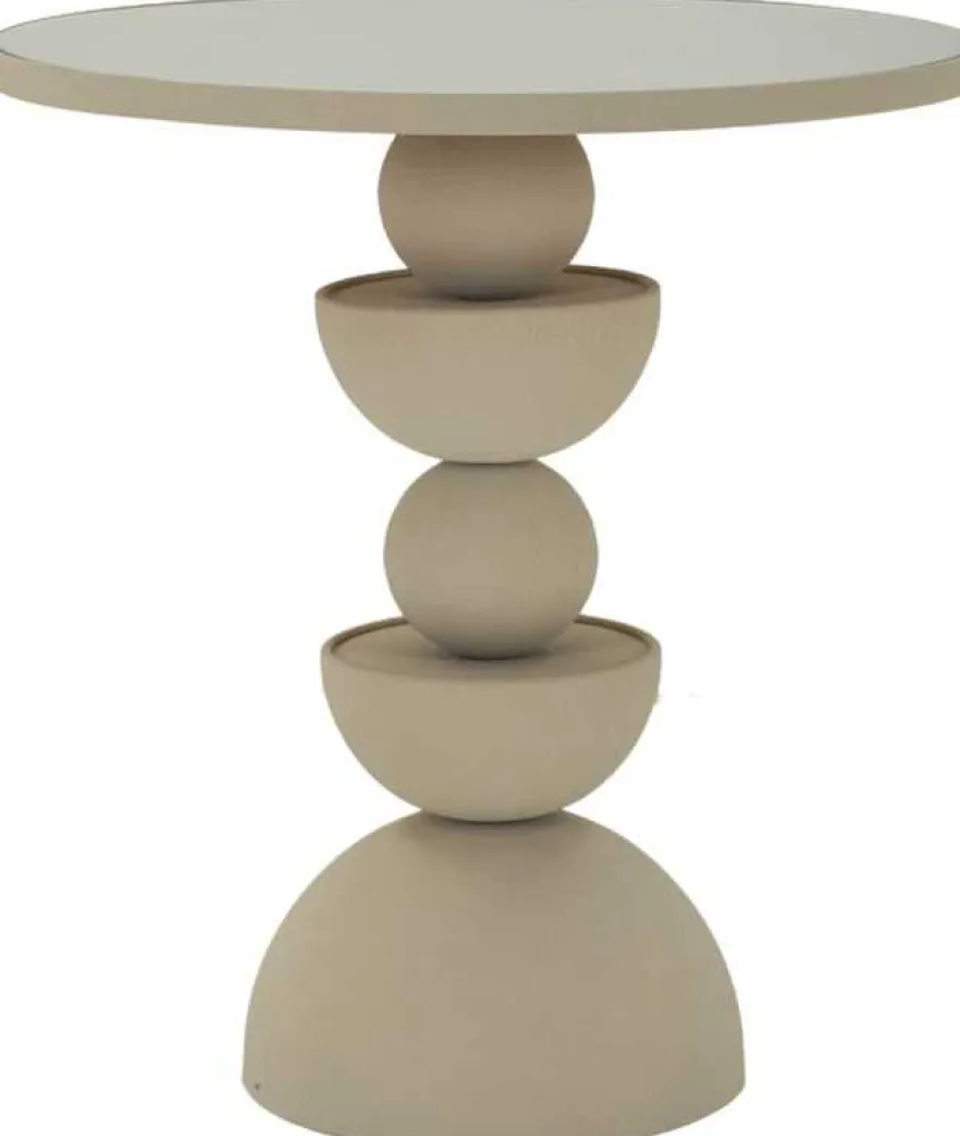 Bout de canapé avec plateau miroir Dune (45 x 49,5 cm)