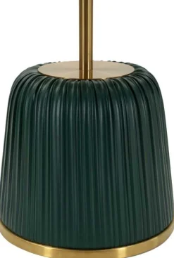 Bout de canapé en métal Egle 40 x 55 cm (Vert et doré)