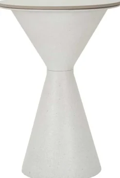 Bout de canapé en métal et céramique Double 44.5 x 63 cm