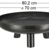Brasero en acier 3 larges pieds (Diamètre 70 cm)