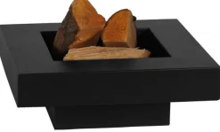 Brasero en acier peint plateau design (80 cm)
