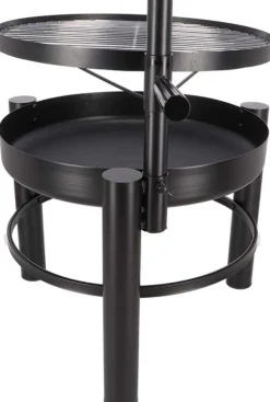 Brasero en métal avec grille de cuisson intégrée (54 x 66.5 x 69 cm)