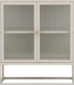 Buffet en acier 40 x 80 x 70 cm Garis (Beige)