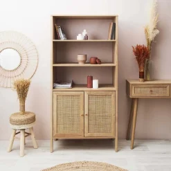 Buffet en bois et rotin Bali