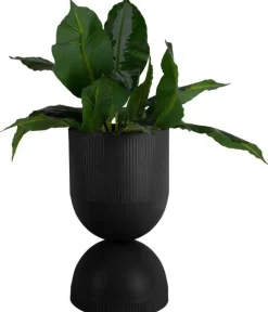 Cache pot en métal réversible Tonar (Noir - L)