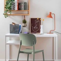 Chaise colorée en polypropylène Cheer (Vert jade)