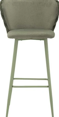 Chaise de bar en tissu et métal Alaska (Lot de 2) (Vert)