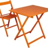 Chaise pliante en bois (Orange)