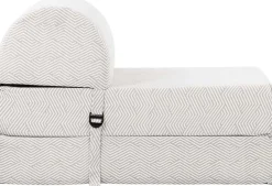 Chauffeuse en coton Chevron (Gris)