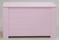 Coffre de rangement en pin77 x 40 x 50 cm (Rose)