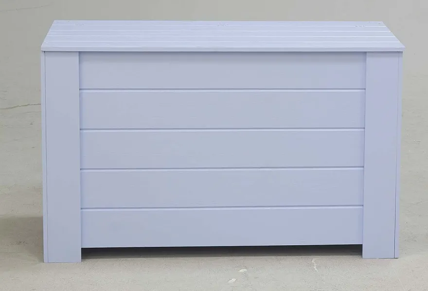 Coffre de rangement en pin77 x 40 x 50 cm (Bleu)