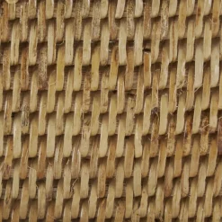 Coffret rectangulaire en rotin naturel