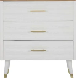 Commode en bois de frêne Matera 78 x 37 x 80 cm