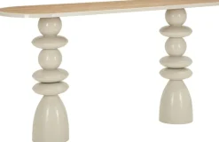 Console en métal avec plateau en bois Top 150 x 45 x 77.5 cm