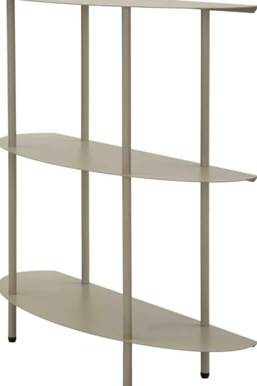 Console en métal Saturn 90 x 28 x 81 cm (Gris)