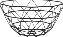 Corbeille à fruits en métal filaire Diamond 30 cm (Noir)