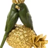 Couple de perroquet sur ananas décoratif