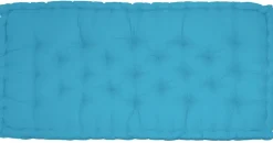 Coussin de palette en coton coloré 120 x 60 cm (Turquoise)