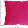 Coussin en coton coloré Salsa 45 cm (Fushia)