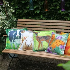 Coussin extérieur imperméable daim (41,5 x 41,5 x 10 cm)
