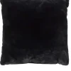 Coussin imitation fourrure 40 x 40 cm Opulence (Noir)