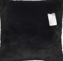 Coussin imitation fourrure 40 x 40 cm Opulence (Noir)